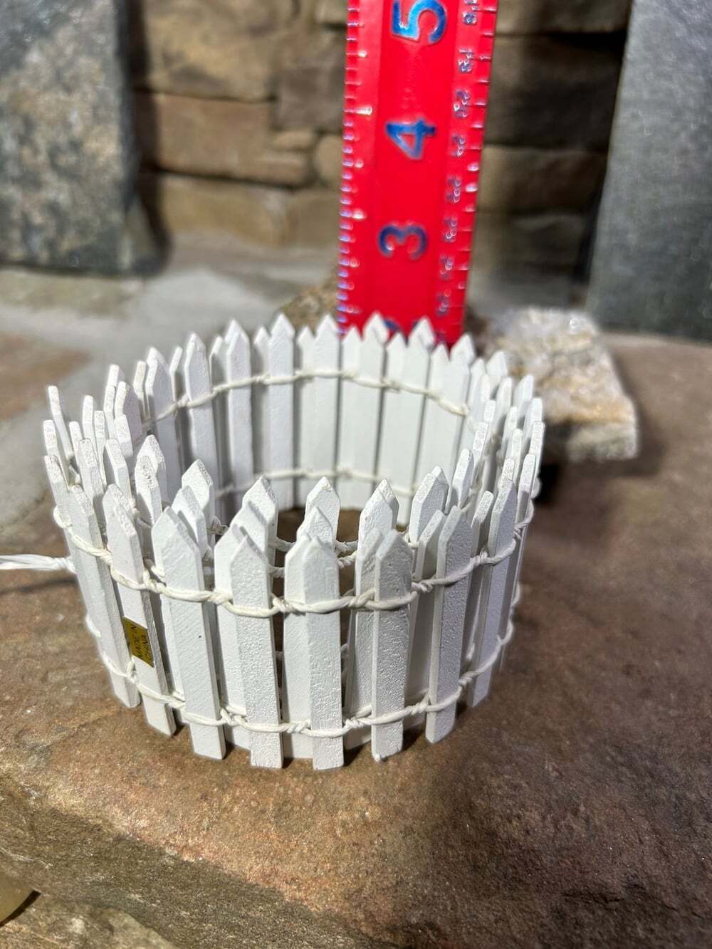 Dept 56 White Picket Fence with wire 36” long